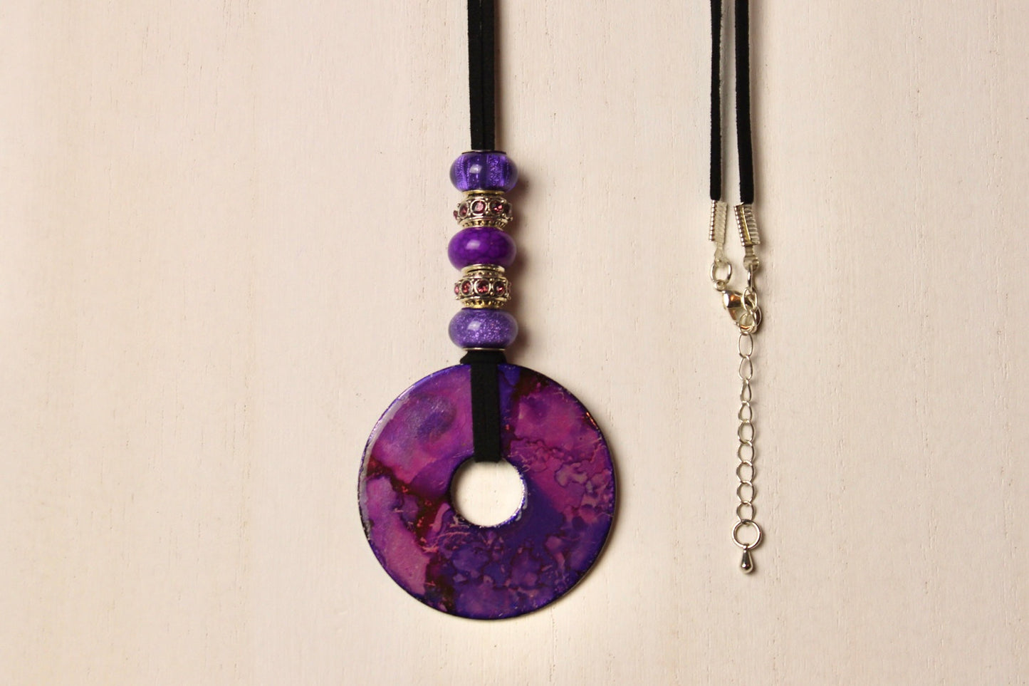 Purple Beaded Necklace