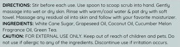 Dawn Hand & Foot Sugar Scrub