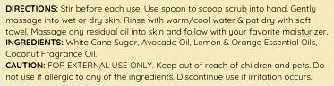 Sunshine Hand & Foot Sugar Scrub
