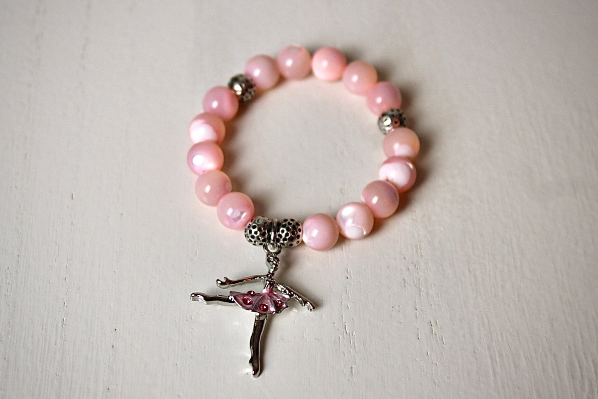 Pink Beaded Bracelet - Children (5 years or older recommended)