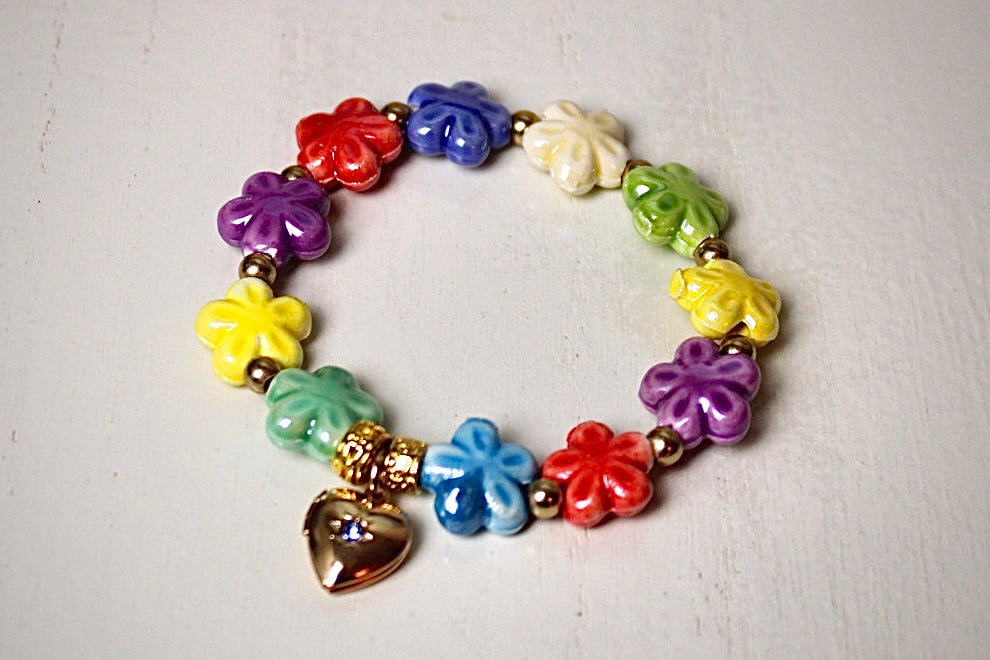 Multi Colored Beaded Bracelet - Children (5 years or older recommended)